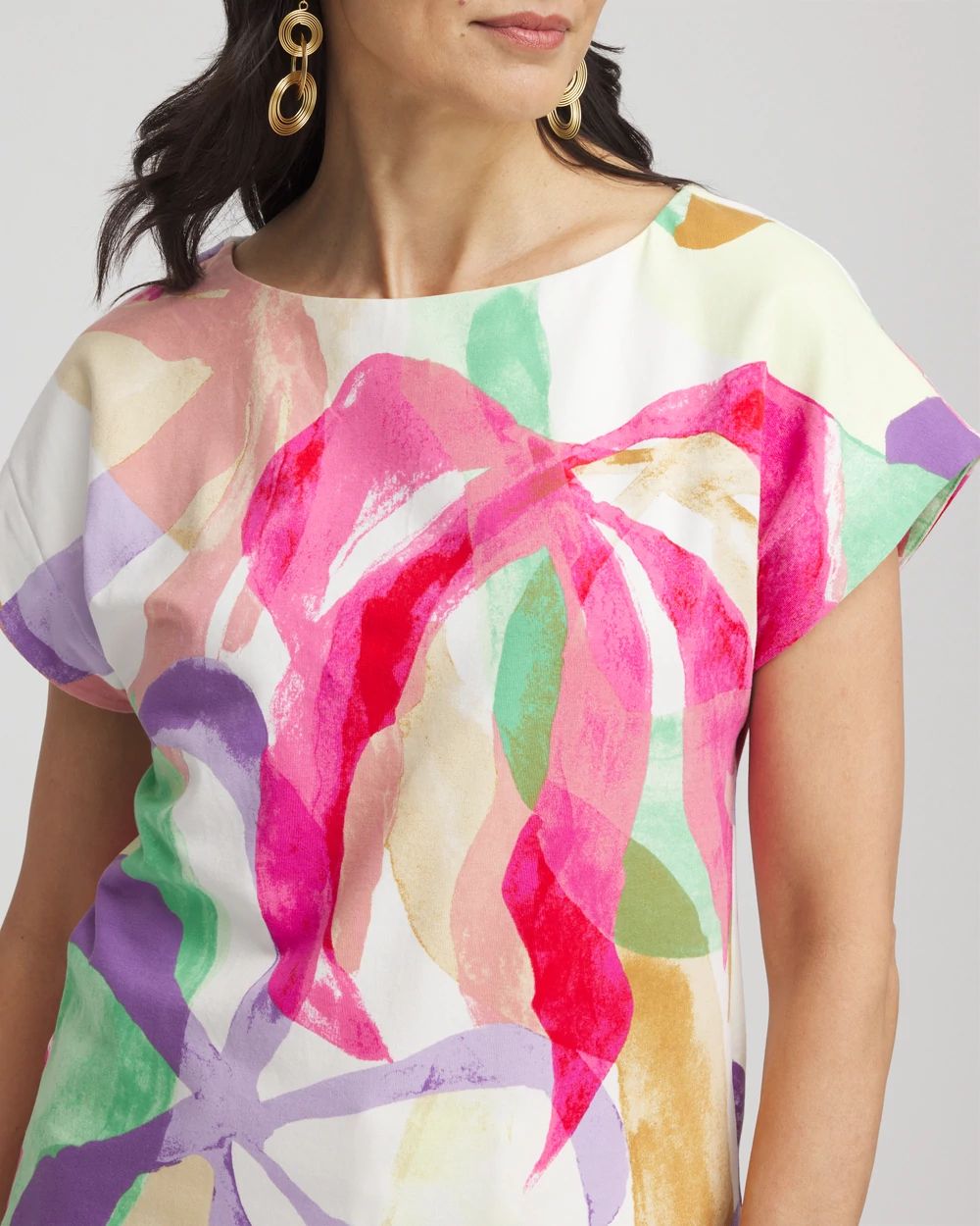 トップス melon&marron. Blooms Short Sleeve Dolman Tee | Chico's